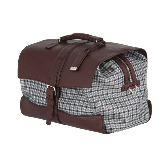 🧳Brioni Leather/Silk Weekender ✈Jet Bag MSRP$5500 - Picture 5 of 8